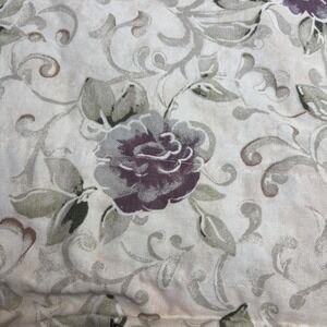 Croscill Amethyst Flowers 2 Window Panels 30x39" Made in USA
